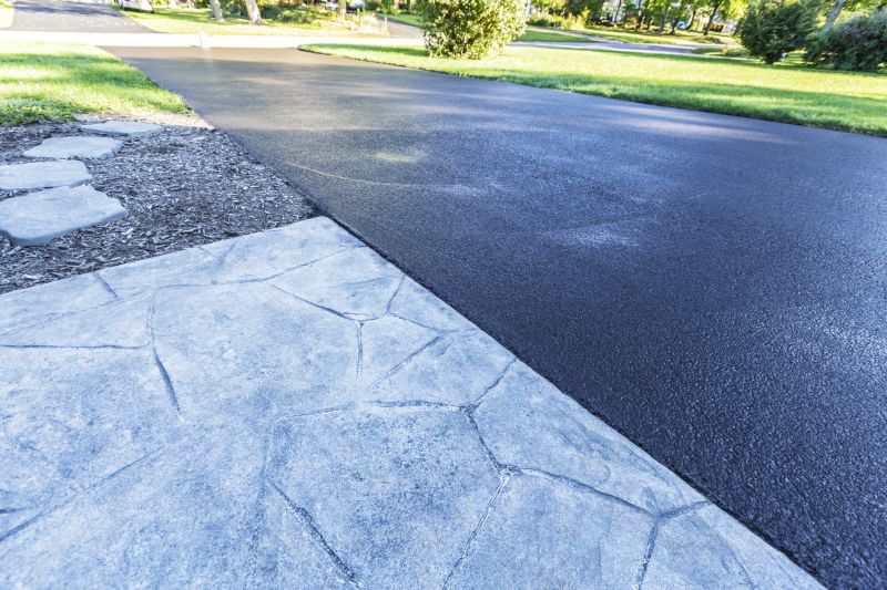 Blacktop Driveway with Clear Markings